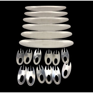 Vintage Gense Amuse Appetizer Set by Nedda El-Asmar Swedish MCM Design